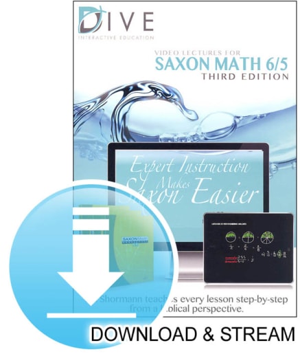 DIVE Download & Stream Saxon Math 6/5 3rd Edition