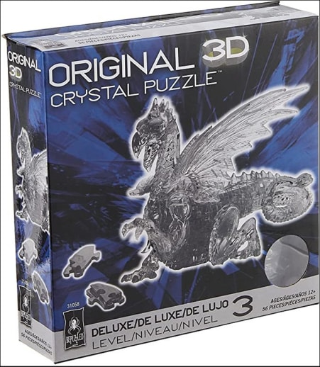 Deluxe 3D Crystal Puzzle - Clear Dragon