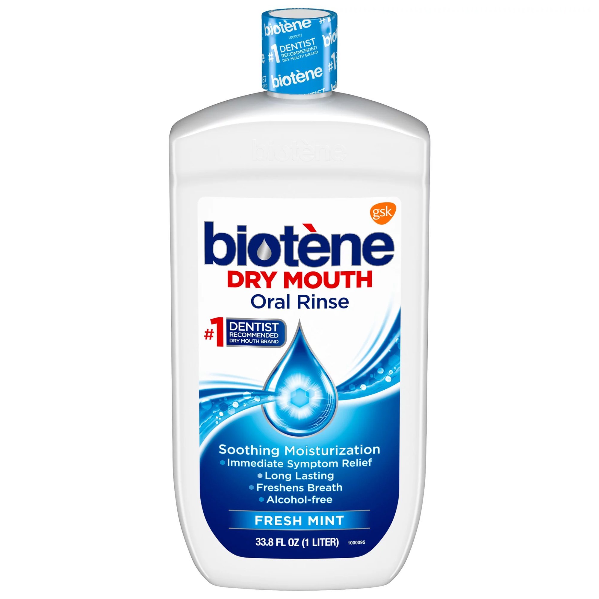 Biotene Dry Mouth Oral Rinse Fresh Mint, 1-liter Bottle MK 1230521