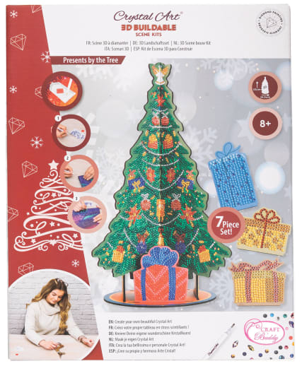 Crystal Art Deco Kit: Wooden Xmas Tree