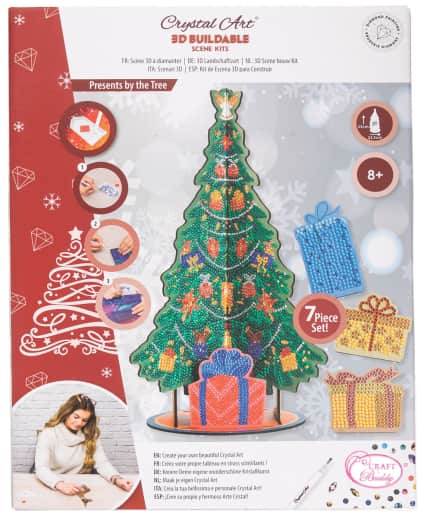 Crystal Art Deco Kit: Wooden Xmas Tree