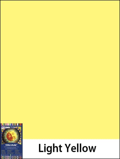 Construction Paper Fade-Resistant 9" x 12" Light Yellow