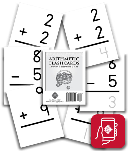 App Access: Memoria Press Arithmetic Flashcards: Addition & Subtraction 0 to 18