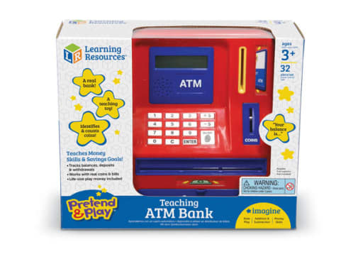 Learning Resources Pretend & Play Teaching ATM Bank