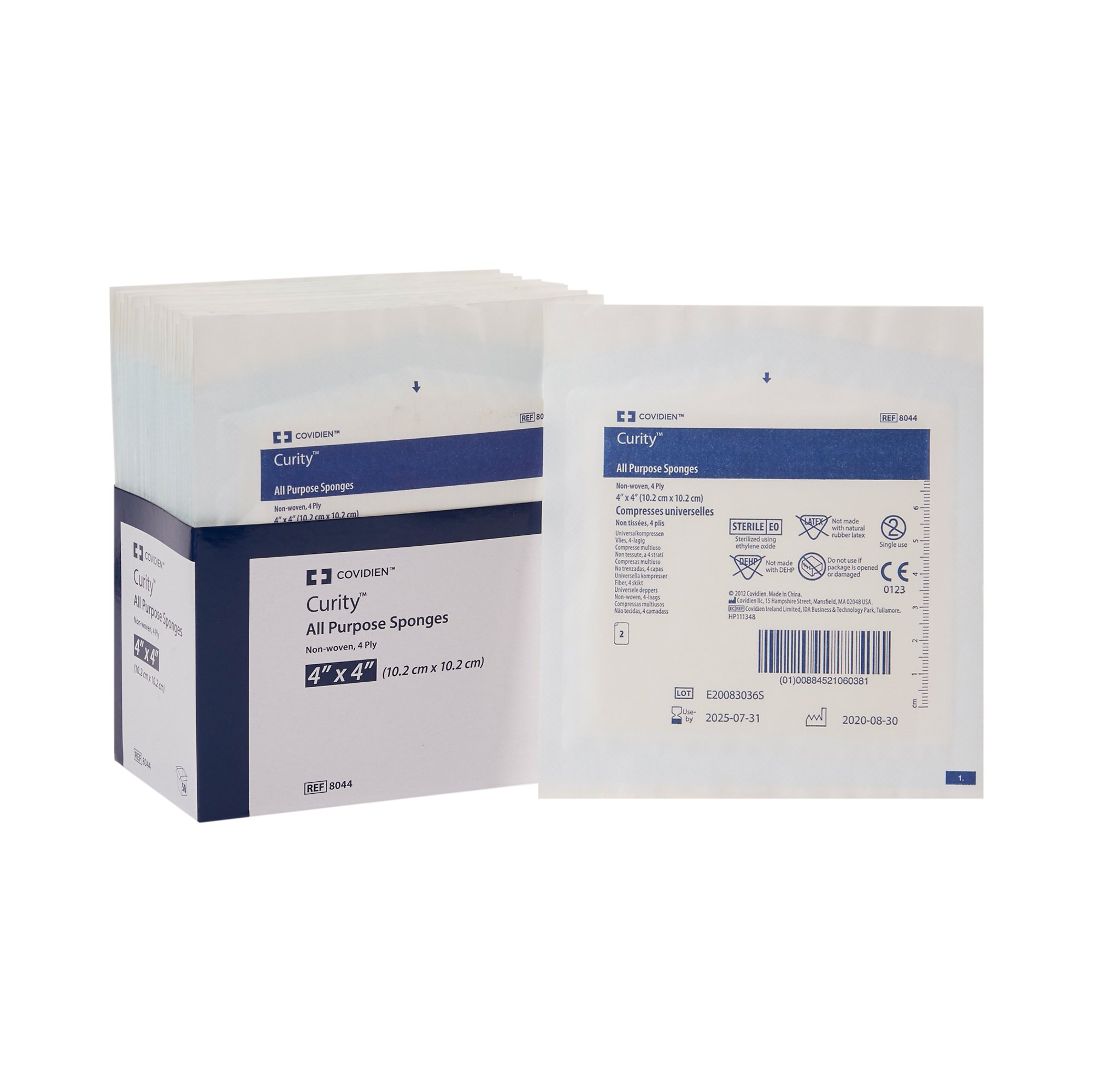 Curity Sterile Nonwoven Sponge, 4 x 4 Inch, 4-Ply MK 401590