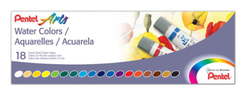 Pentel Water Colors - 18-Color Set