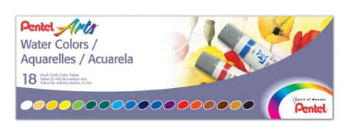 Pentel Water Colors - 18-Color Set