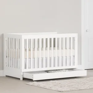 Cuna con cajón y barandal para niños pequeños