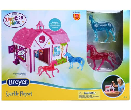 Breyer Unicorn Magic Sparkle Playset Barn