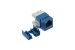 Cat6 RJ45 110 Type 180° Keystone Jack, Blue