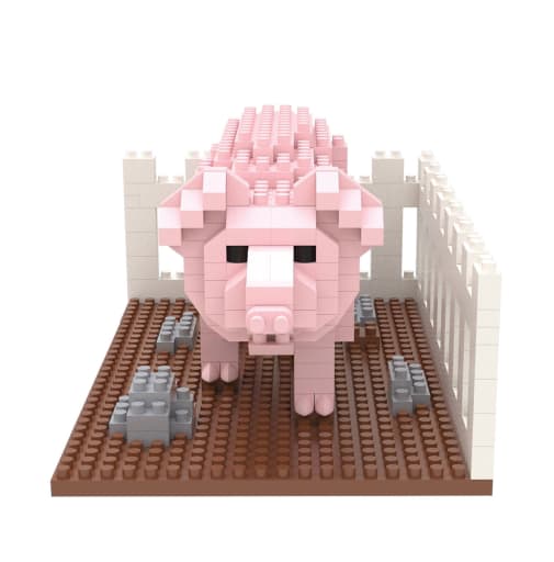 Mini Building Blocks: Pig (385 pieces)