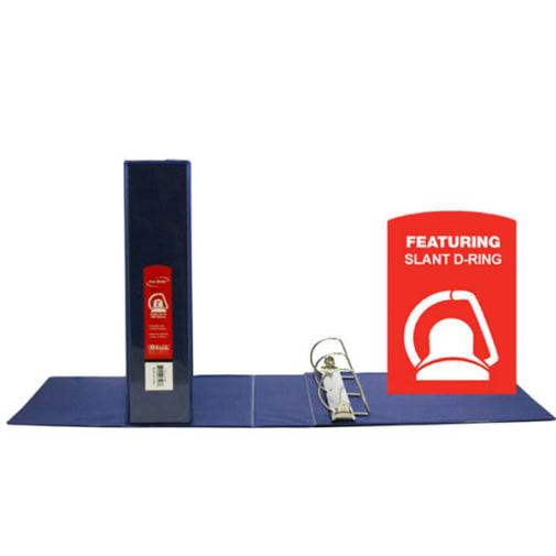 Binder - Slant-D Ring View 2" Blue