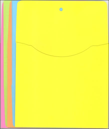 Big Pockets: Brite Assorted - 6.5" x 9" (package of 10)