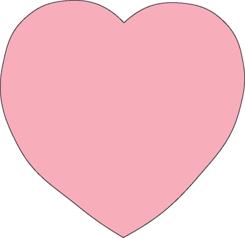 Sticky Shape Notepad - Pink Heart