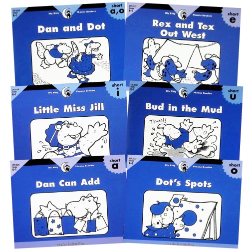 Itty Bitty Phonics Readers Short Vowels 6-Pack