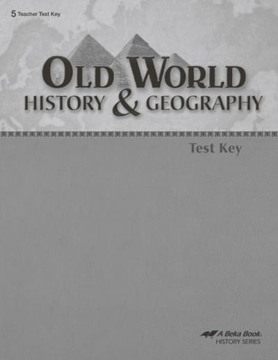 Abeka Old World History and Geography Test Key (3rd Edition)