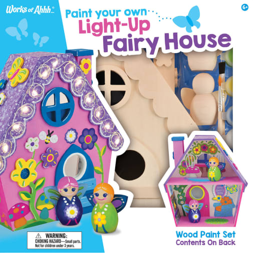 Paint Your Own Light-Up Fairy House