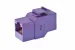 Cat5e RJ45 Inline Coupler Type Keystone Jack, Purple