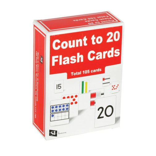 Count to 20 Flash Cards (set of 105)