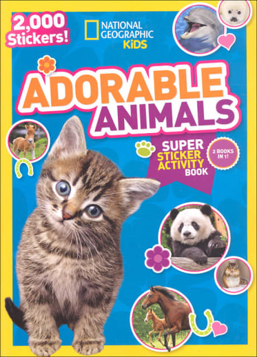 National Geographic Kids Adorable Animals Super Sticker Activity Book