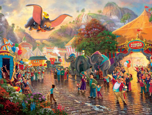 ジグソーパズル　Disney Thomas Kinkade 750ピース2点 Amazon.co.jp: Disney Thomas Kinkade ディズニー シンデレラ