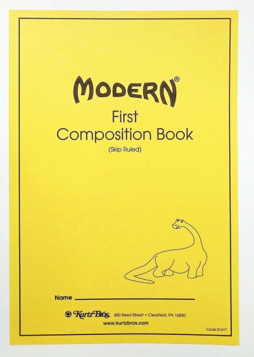 Beginner Level Composition Book - 10 1/2" x 8 - 48 Pages 1" Ruling