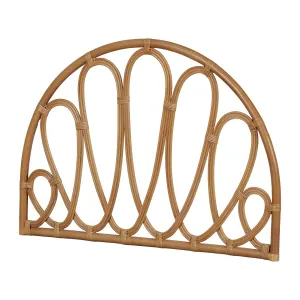 Rattan Wall-Mounted Headboard Flower Petals