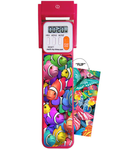 Mark-My-Time 3D Digital Booklight - Clown Fish/Butterfly Flip