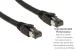 CAT8 Shielded Ethernet Patch Cable, 40Gbps, Snagless, 25 ft, Black