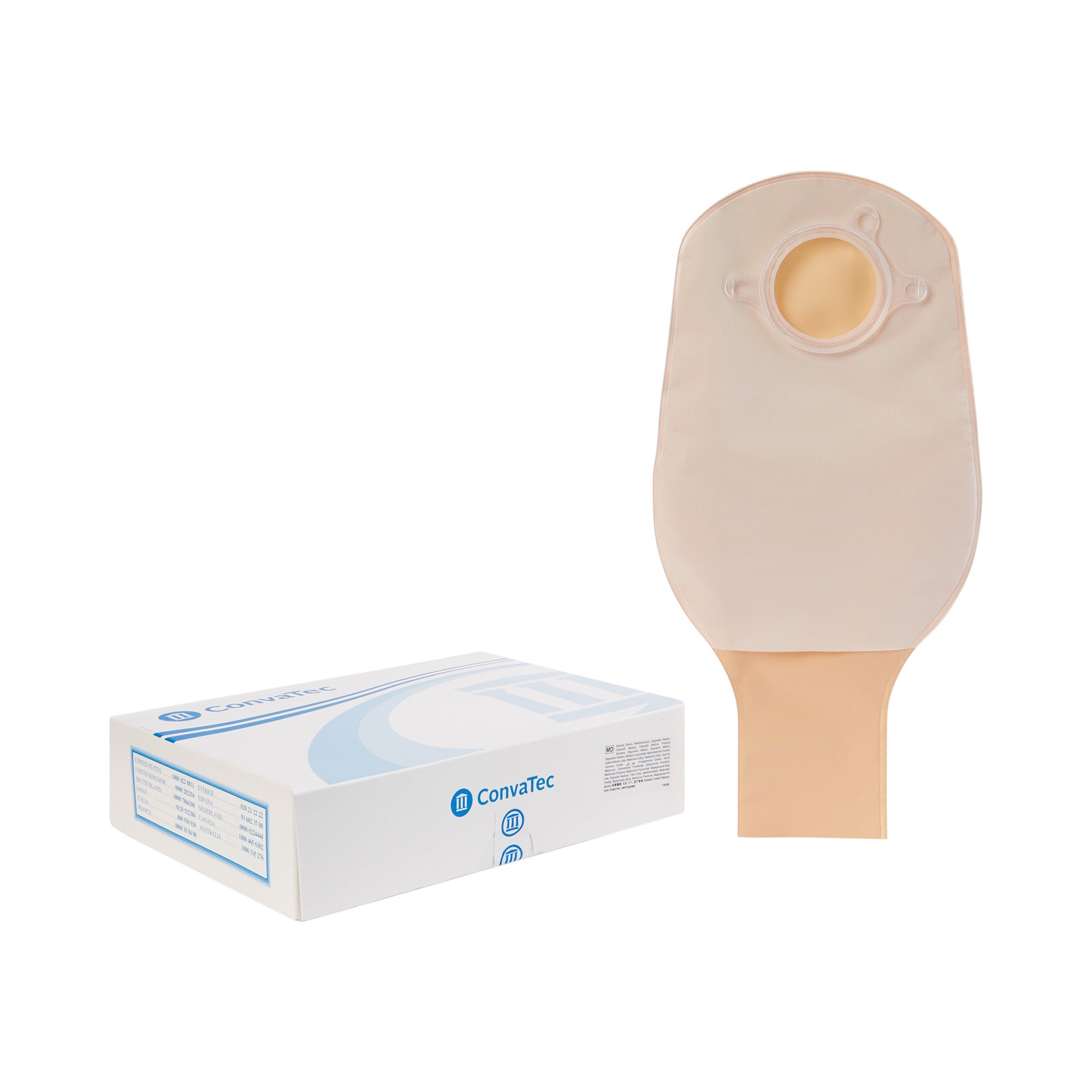 Sur-Fit Natura Two-Piece Opaque Colostomy Pouch, 12-Inch Length, 1 Inch Flange MK 325416