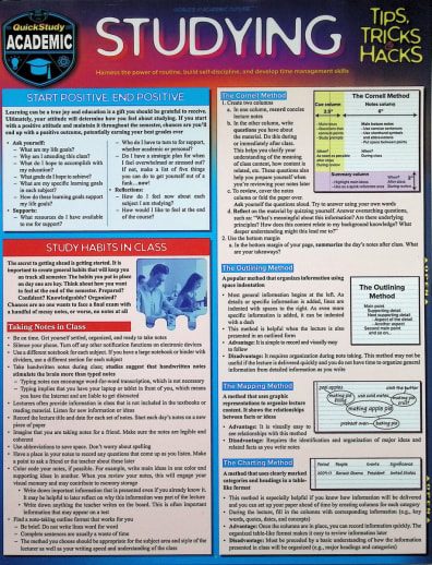 Studying: Tips, Tricks & Hacks Quick Study