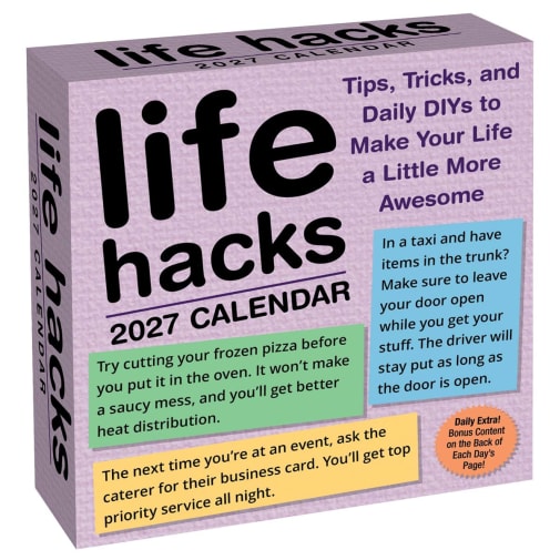 Life Hacks Day-to-Day 2027 Calendar