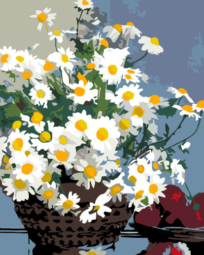 Artwille Paint by Number - Chamomiles in a Basket
