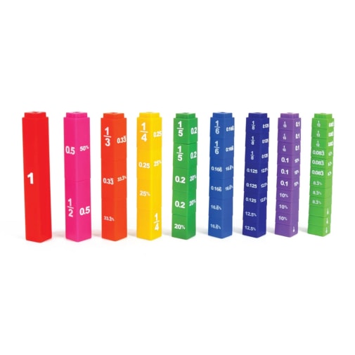 Interlocking Equivalency Cubes (set of 51)