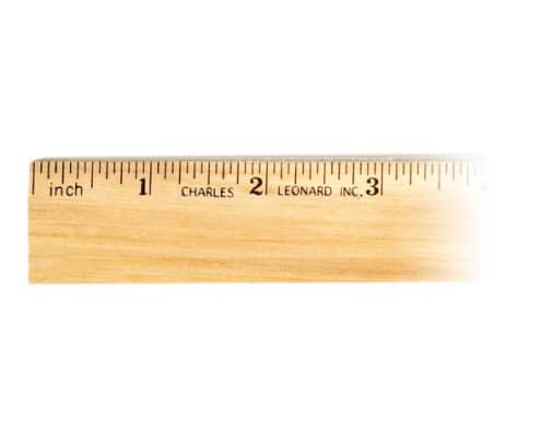 Ruler - Wood - Single Bevel/Metal Edge