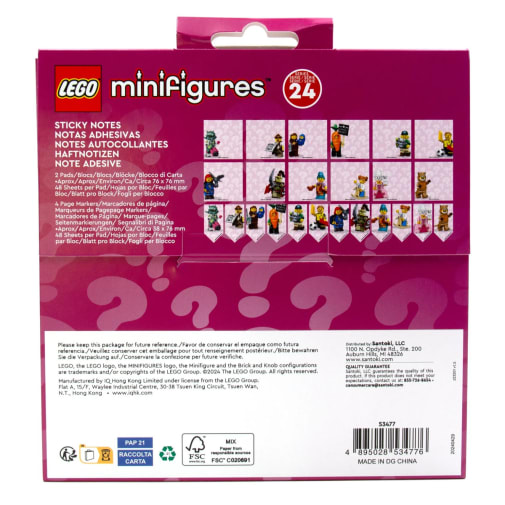LEGO Minifigures Sticky Notes Series 24