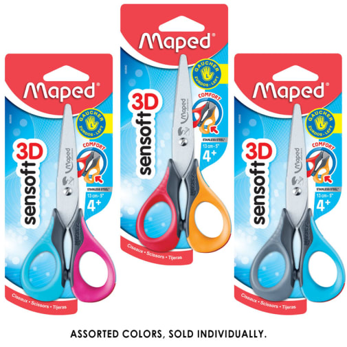 Sensoft Left-Handed Scissors with Flexible Handles (5")