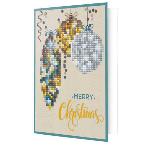 Diamond Dotz Christmas Ornaments Diamond Art Greeting Card Kit