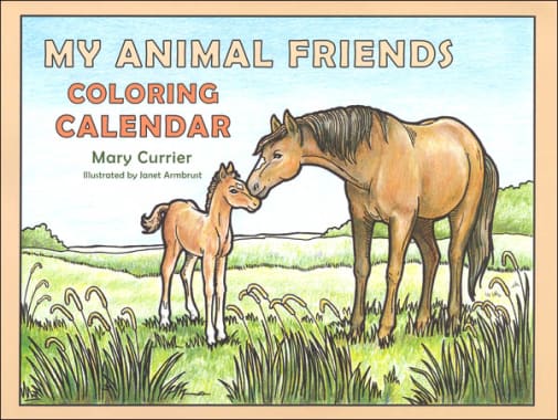 My Animal Friends Coloring Calendar