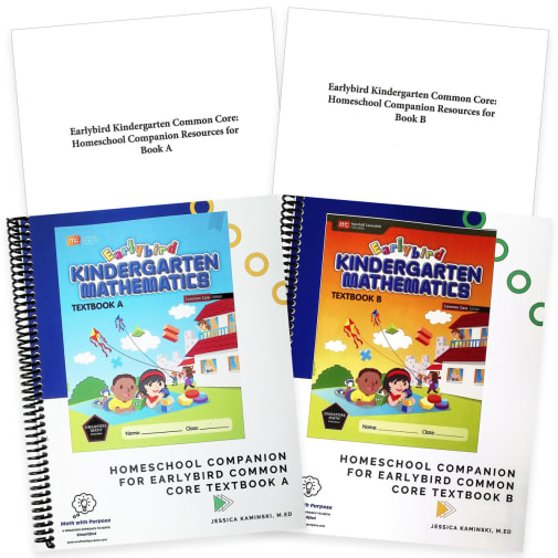 Homeschool Companion for Earlybird Common Core Textbook A & B with Card Sets