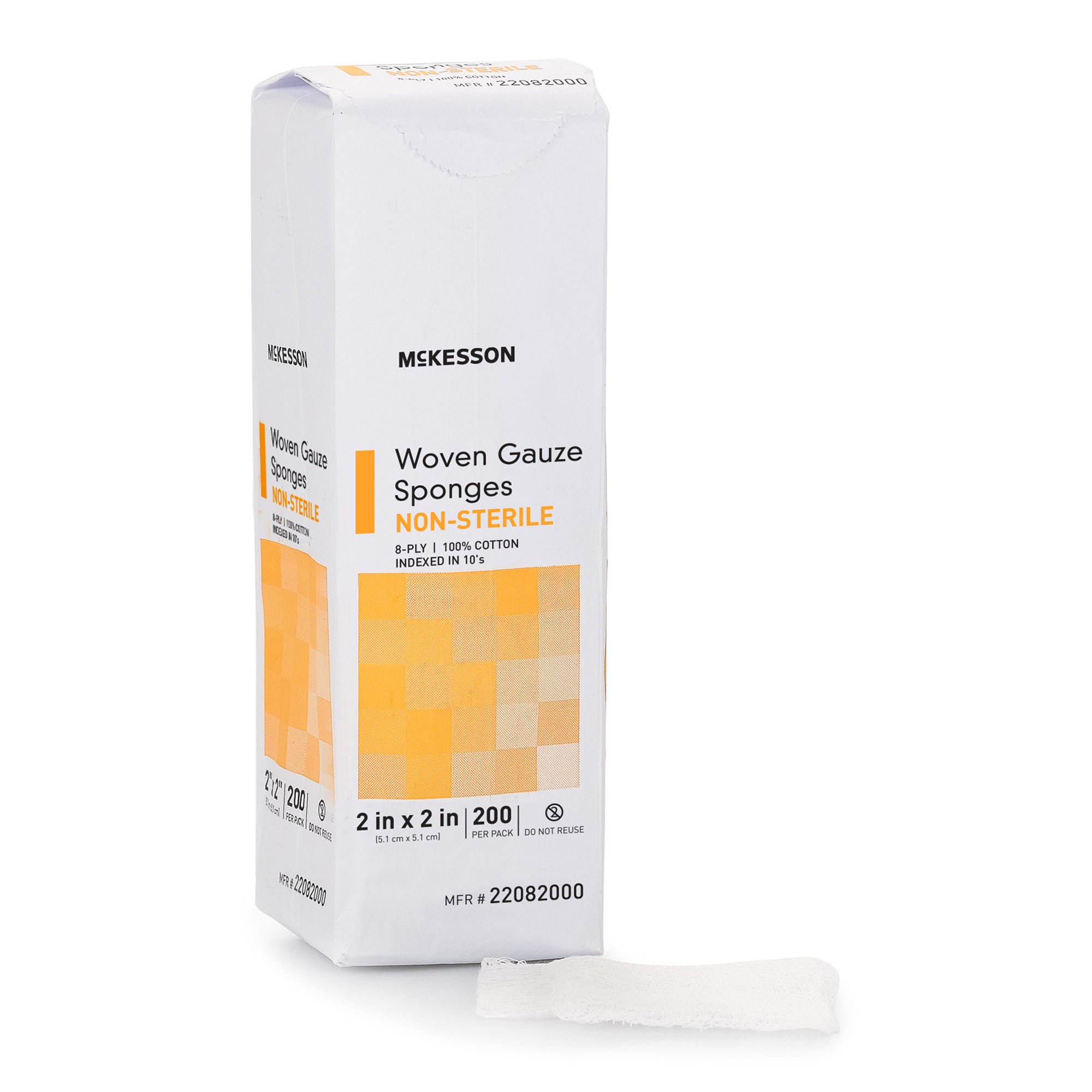McKesson Gauze Sponge, 2 x 2 Inch, Eight-Ply MK 373772
