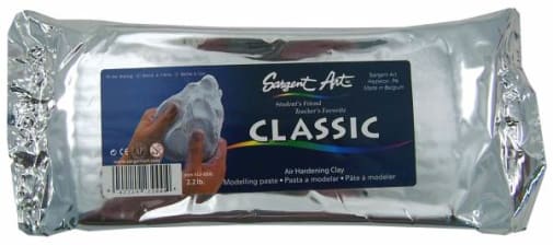 Air Hardening Clay White - 2lb