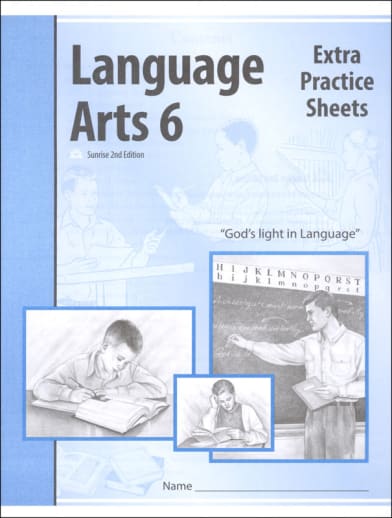 Language Arts 6 Extra Practice Sheets Sunrise 2nd Edition