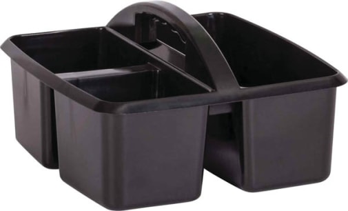 Black Plastic Storage Caddies