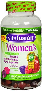 vitafusion Women's Multivitamin Gummies Natural Berry Flavors MK 981365