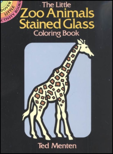 Zoo Animals Little Stained Glass Coloring Book