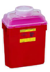 BD Multi-purpose Sharps Container, 6 Gallon, 17.5 x 12.8 x 8.8 Inch MK 199498