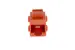 Cat6 RJ45 Inline Coupler Type Keystone Jack, Orange
