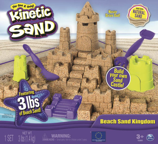 Kinetic Sand, 3lbs Beach Sand for Ages 3 and Up 