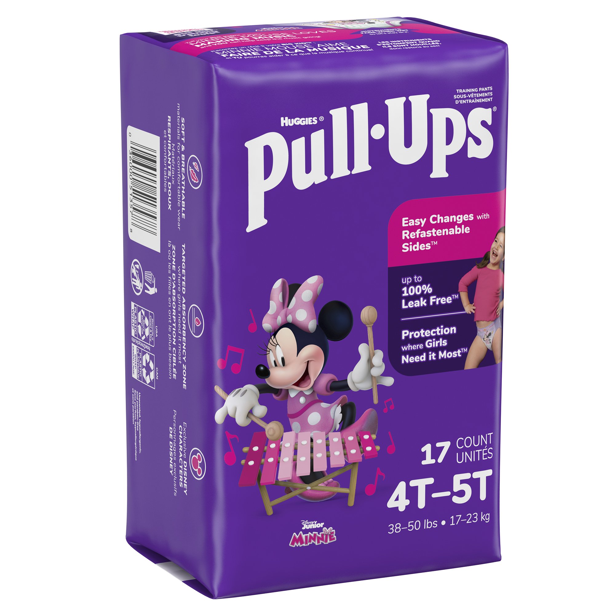 Pull-Ups Learning Designs for Girls Training Pants, 4T to 5T MK 1160321